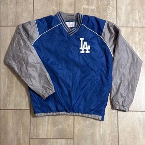 Genuine Merchandise Men’s LA Dodgers Blue and Gray Pullover